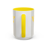 Bold P.V.O Accent Coffee Mug - Unique Gift for Coffee Lovers, Home Office Decor, Casual Vibe, 11 & 15oz