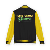 Unisex Heavyweight Letterman Jacket – Hustle for Your Dreams, Motivational Jacket, College Spirit Wear, Trendy Varsity Jacket, Unique [...]