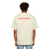 Men's Motivational Heavy Oversized Tee - Perfect for Self-Care, Casual Wear, Gym Sessions, Gift for Him, Journey Inspiration