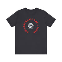 Support Small Business Unisex Tee - Black Short Sleeve T-Shirt