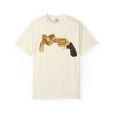 Knotted Revolver T-Shirt — 'Hustled' Graphic Tee