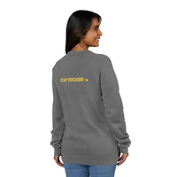 Visionary Stay Focused Sweatshirt, Unisex Fleece Sweater, Motivational Apparel, Casual Wear, Gift for Dreamers, Positive Vibes Clothing