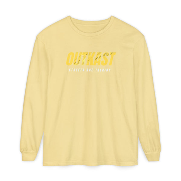 Unisex Long Sleeve Graphic Tee - Outlast, Streetwear, Urban Fashion, Casual Wear, Gift for Friends