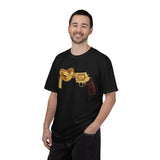 Knotted Revolver T-Shirt — 'Hustled' Graphic Tee
