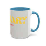 Bold P.V.O Accent Coffee Mug - Unique Gift for Coffee Lovers, Home Office Decor, Casual Vibe, 11 & 15oz
