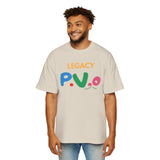 Men's Oversized Graphic Tee, Casual Streetwear Shirt, Gift for Him, Retro Vibe T-Shirt, Summer Fashion Must-Have, Legacy P.V.O Design
