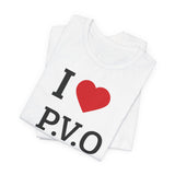 I  P.V.O Tee — Casual Graphic T-Shirt for Fans & Supporters
