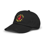 Hustle Addict Unisex Distressed Cap - Motivational Cap for Entrepreneurs and Go-Getters