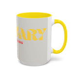 Bold P.V.O Accent Coffee Mug - Unique Gift for Coffee Lovers, Home Office Decor, Casual Vibe, 11 & 15oz