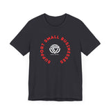Support Small Business Unisex Tee - Black Short Sleeve T-Shirt