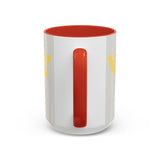 Bold P.V.O Accent Coffee Mug - Unique Gift for Coffee Lovers, Home Office Decor, Casual Vibe, 11 & 15oz