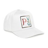 Embroidered PVŌ Square Logo Baseball Cap — Forest Green Mid-Profile Snapback