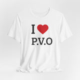 I  P.V.O Tee — Casual Graphic T-Shirt for Fans & Supporters