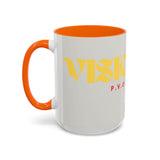 Bold P.V.O Accent Coffee Mug - Unique Gift for Coffee Lovers, Home Office Decor, Casual Vibe, 11 & 15oz
