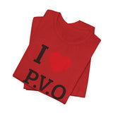 I  P.V.O Tee — Casual Graphic T-Shirt for Fans & Supporters