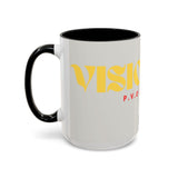 Bold P.V.O Accent Coffee Mug - Unique Gift for Coffee Lovers, Home Office Decor, Casual Vibe, 11 & 15oz