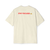 Men's Motivational Heavy Oversized Tee - Perfect for Self-Care, Casual Wear, Gym Sessions, Gift for Him, Journey Inspiration