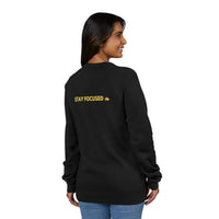 Visionary Stay Focused Sweatshirt, Unisex Fleece Sweater, Motivational Apparel, Casual Wear, Gift for Dreamers, Positive Vibes Clothing