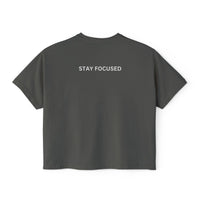 Positive Vibes Only Boxy Tee - Stay Focused Women's Top