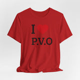 I  P.V.O Tee — Casual Graphic T-Shirt for Fans & Supporters