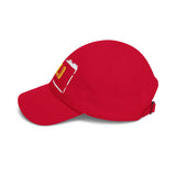 Dad Cap — P.V.D. Distressed Logo Hat | Vintage-Stencil Baseball Cap for Urban, Casual Wear