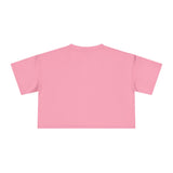 Crop Tee — Retro Block Text "NEW P.V.O NEW HYPE"