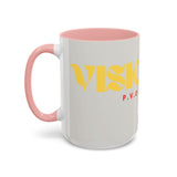 Bold P.V.O Accent Coffee Mug - Unique Gift for Coffee Lovers, Home Office Decor, Casual Vibe, 11 & 15oz
