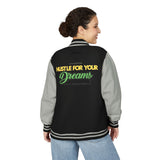 Unisex Heavyweight Letterman Jacket – Hustle for Your Dreams, Motivational Jacket, College Spirit Wear, Trendy Varsity Jacket, Unique [...]