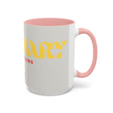 Bold P.V.O Accent Coffee Mug - Unique Gift for Coffee Lovers, Home Office Decor, Casual Vibe, 11 & 15oz