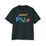 Men's Oversized Graphic Tee, Casual Streetwear Shirt, Gift for Him, Retro Vibe T-Shirt, Summer Fashion Must-Have, Legacy P.V.O Design