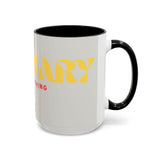 Bold P.V.O Accent Coffee Mug - Unique Gift for Coffee Lovers, Home Office Decor, Casual Vibe, 11 & 15oz