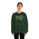 P.V.D. Crewneck Sweatshirt – Stay Focused Yellow Sleeve Graphic