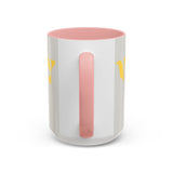 Bold P.V.O Accent Coffee Mug - Unique Gift for Coffee Lovers, Home Office Decor, Casual Vibe, 11 & 15oz