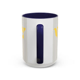 Bold P.V.O Accent Coffee Mug - Unique Gift for Coffee Lovers, Home Office Decor, Casual Vibe, 11 & 15oz