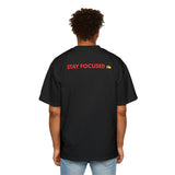 Men's Motivational Heavy Oversized Tee - Perfect for Self-Care, Casual Wear, Gym Sessions, Gift for Him, Journey Inspiration