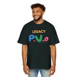 Men's Oversized Graphic Tee, Casual Streetwear Shirt, Gift for Him, Retro Vibe T-Shirt, Summer Fashion Must-Have, Legacy P.V.O Design