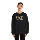 P.V.D. Crewneck Sweatshirt – Stay Focused Yellow Sleeve Graphic