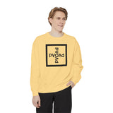 Garment-Dyed Sweatshirt — PVOAD Square Logo Crewneck (www.pvoapparel.store)