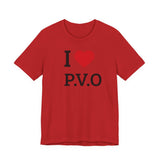 I  P.V.O Tee — Casual Graphic T-Shirt for Fans & Supporters
