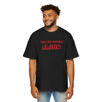 Men's Motivational Heavy Oversized Tee - Perfect for Self-Care, Casual Wear, Gym Sessions, Gift for Him, Journey Inspiration