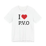 I  P.V.O Tee — Casual Graphic T-Shirt for Fans & Supporters