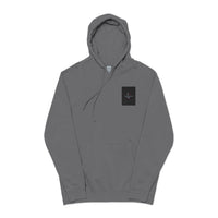 Unisex Pigment-Dyed Embroidered Hoodie - Casual Comfort for All Occasions