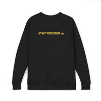 Visionary Stay Focused Sweatshirt, Unisex Fleece Sweater, Motivational Apparel, Casual Wear, Gift for Dreamers, Positive Vibes Clothing