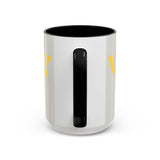 Bold P.V.O Accent Coffee Mug - Unique Gift for Coffee Lovers, Home Office Decor, Casual Vibe, 11 & 15oz