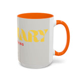 Bold P.V.O Accent Coffee Mug - Unique Gift for Coffee Lovers, Home Office Decor, Casual Vibe, 11 & 15oz