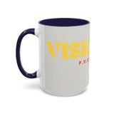 Bold P.V.O Accent Coffee Mug - Unique Gift for Coffee Lovers, Home Office Decor, Casual Vibe, 11 & 15oz