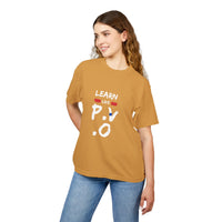 Inspirational Unisex Urban Heavy Tee - "Learn, Live, P.V."