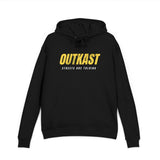 Unisex French Terry Hoodie with Positive Vibes, Stay Positive Hoodie, Outkast Inspired Sweatshirt, Casual Streetwear, Gift for Music Lovers