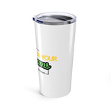 Motivational 20oz Tumbler, Hustle for Your Dreams, Travel Mug, Gift for Dreamers, Inspirational Drinkware, Coffee Tumbler, Unique Mug
