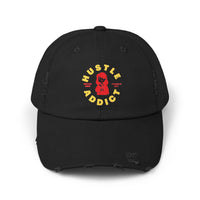 Hustle Addict Unisex Distressed Cap - Motivational Cap for Entrepreneurs and Go-Getters
